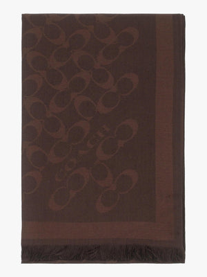 Bias Signature C Maple Wool Mix Oblong Scarf