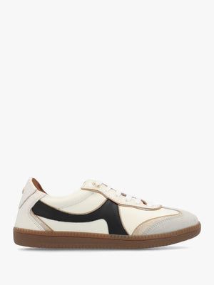 Brioni Cream Multi Leather Low Profile Trainers