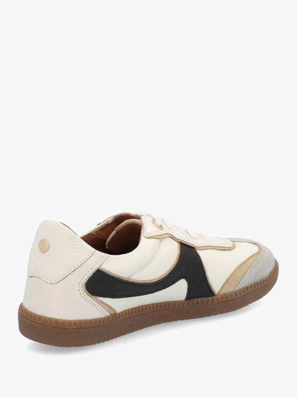 Brioni Cream Multi Leather Low Profile Trainers