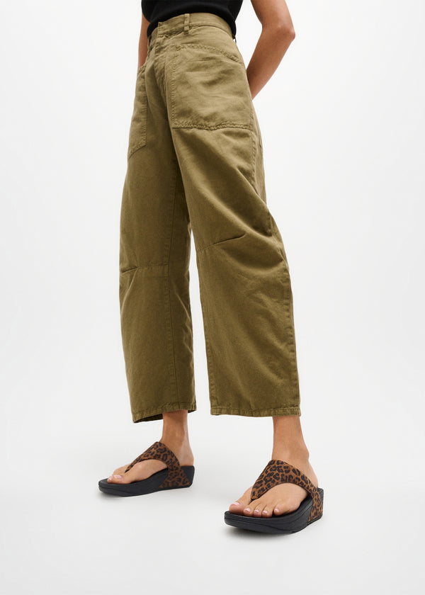 Lulu Leopard Suede Toe Post Sandals