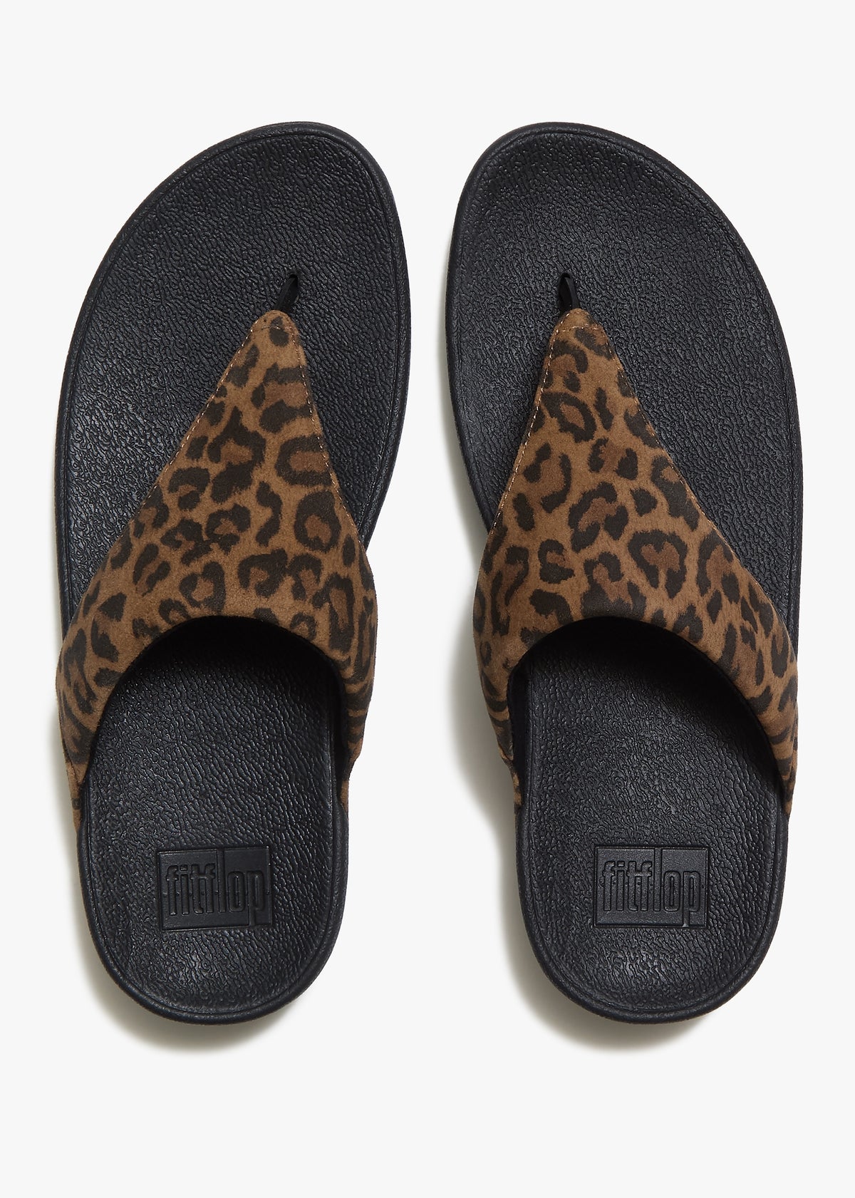 Lulu Leopard Suede Toe Post Sandals