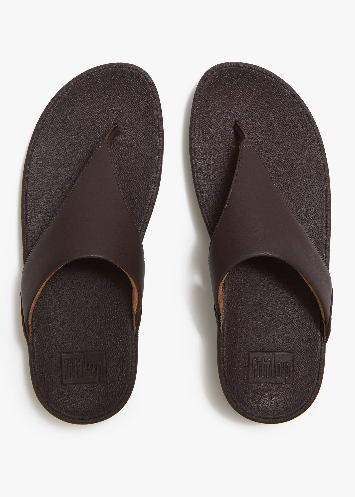 Lulu Chocolate Brown Leather Toe Post Sandals