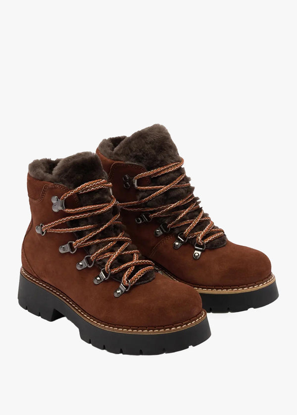 Bowston Rust Suede Hiker Boots