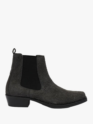 Men's Brayton Grey Suede Western Chelsea Boots