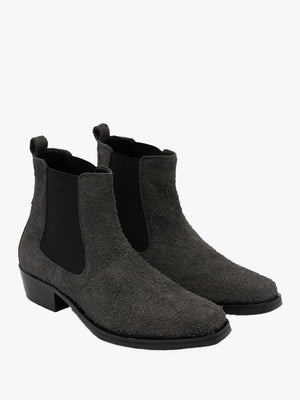 Men's Brayton Grey Suede Western Chelsea Boots