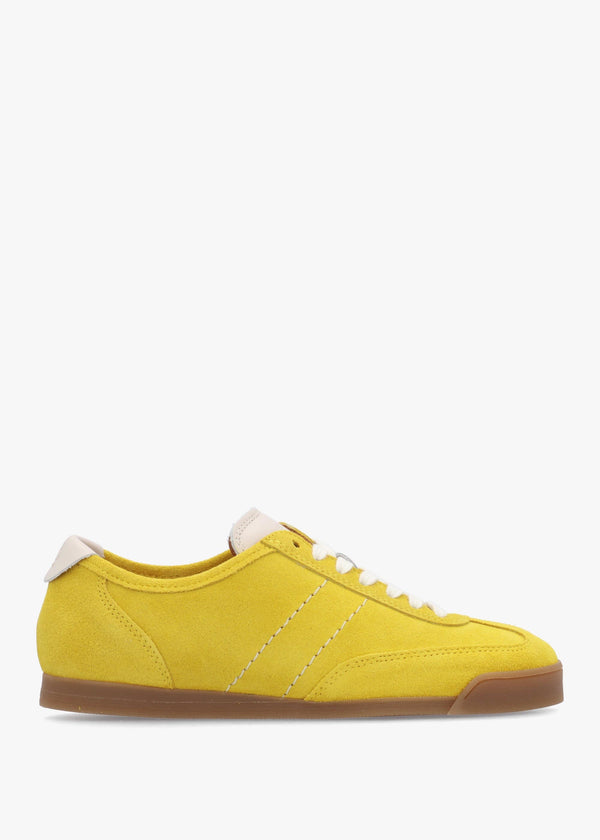 Women’s Budds Yellow Suede Low Top Trainers