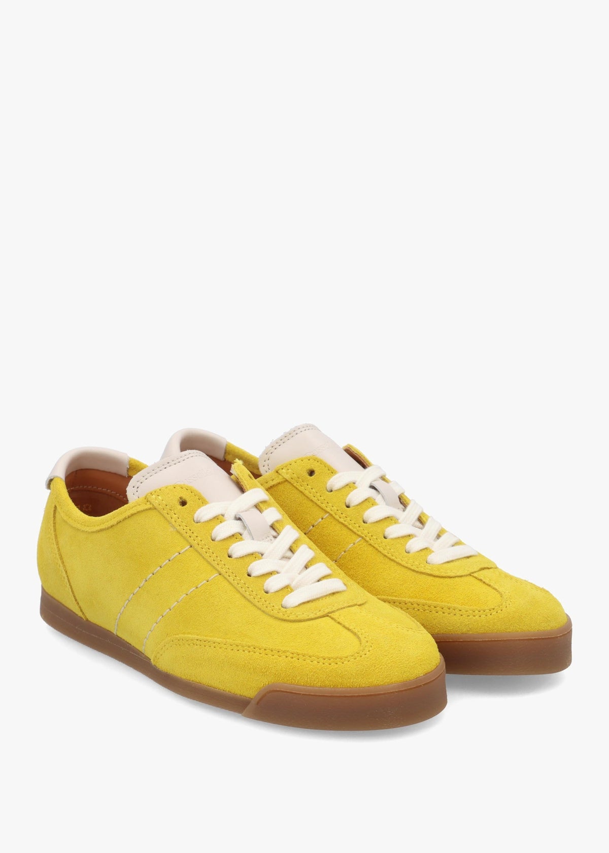 Women’s Budds Yellow Suede Low Top Trainers