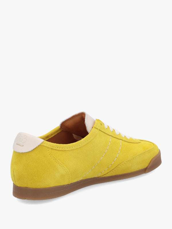 Women’s Budds Yellow Suede Low Top Trainers
