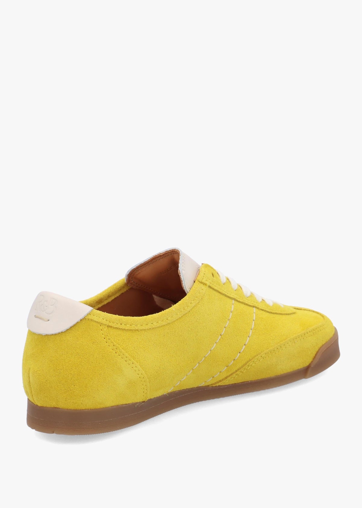 Women’s Budds Yellow Suede Low Top Trainers