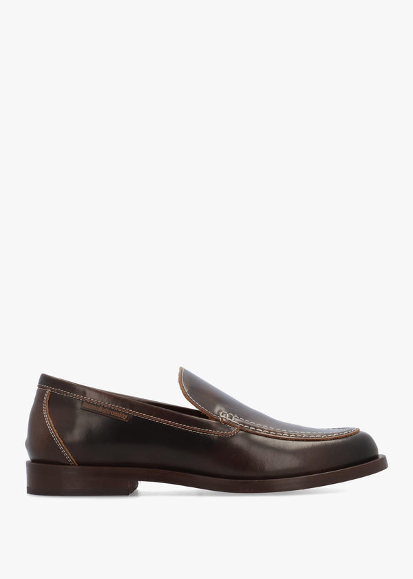 Women’s Dalston Clean Brown Leather Loafers