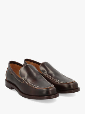 Women’s Dalston Clean Brown Leather Loafers
