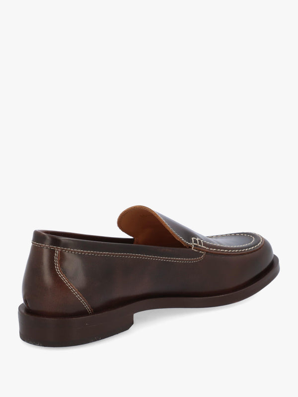 Women’s Dalston Clean Brown Leather Loafers