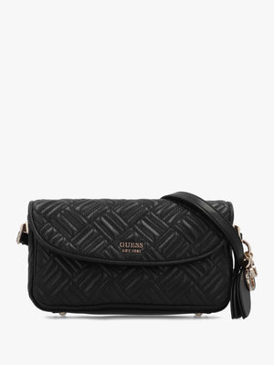 Sally Convertible Black Quilted Cross-Body Bag