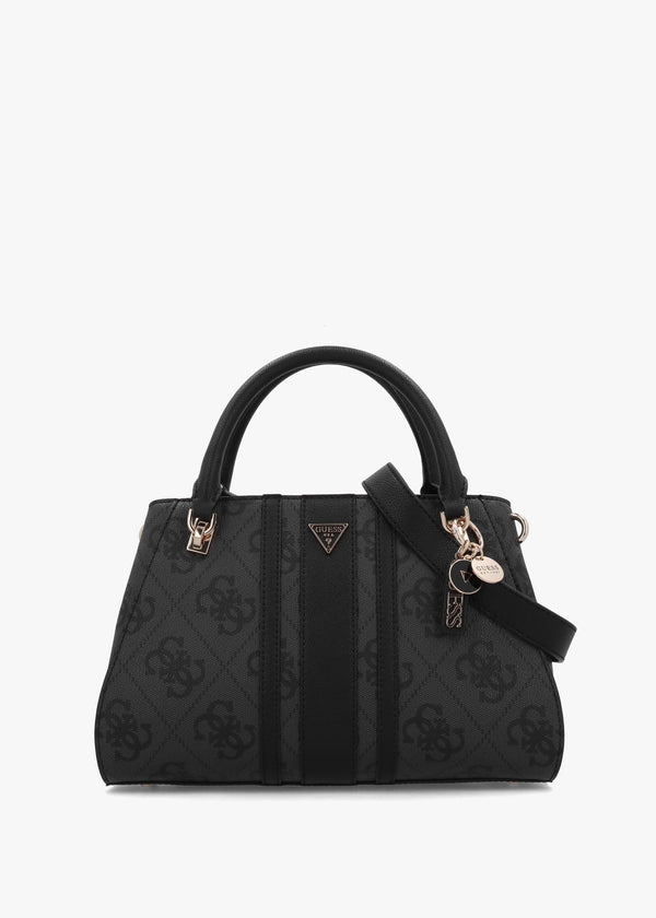 Noelle II Luxury Coal Logo Satchel Bag
