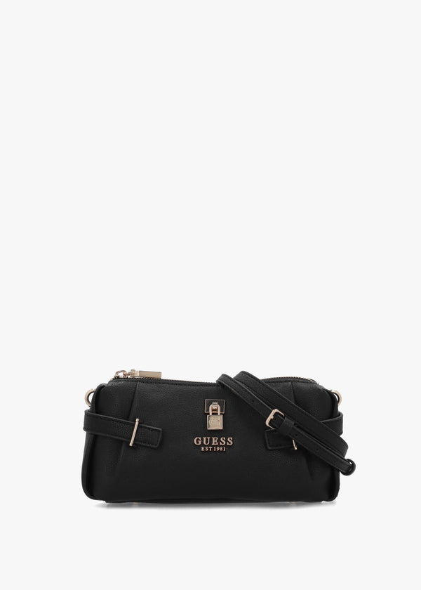 Yesba Mini Black Mini Top Zip Cross-Body Bag