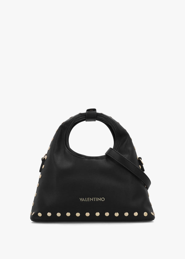 Florayne Nero Studded Hobo Bag