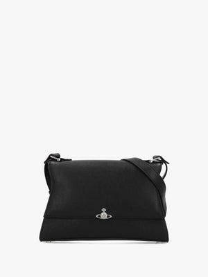 Bianca Small Black Leather Shoulder Bag