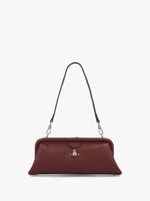 Jane Frame Chestnut Leather Shoulder Bag Purse
