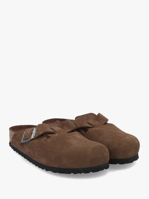 Unisex Boston Carafe Tonal Footbed Suede Clogs