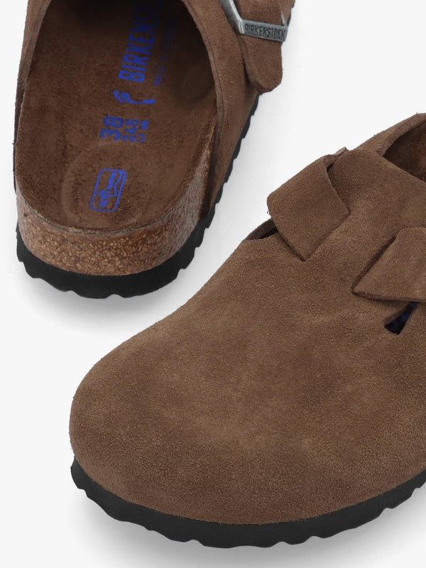 Unisex Boston Carafe Tonal Footbed Suede Clogs