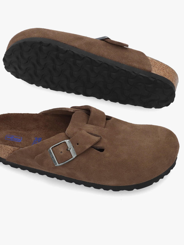 Unisex Boston Carafe Tonal Footbed Suede Clogs