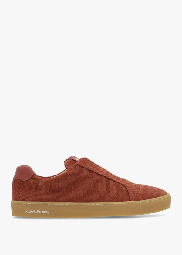 Women’s Pear Rust Cord Laceless Trainers