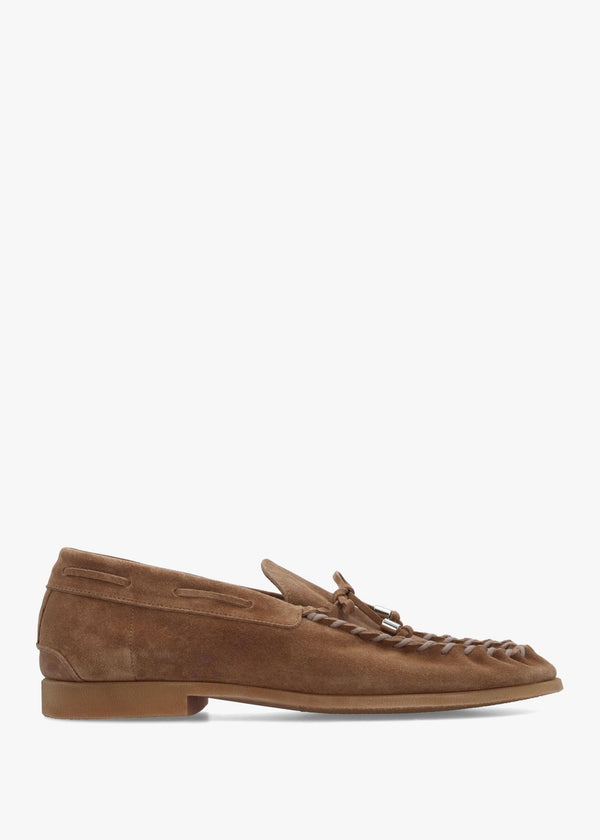 Men’s Morthern Tan Suede Moccasin Loafers