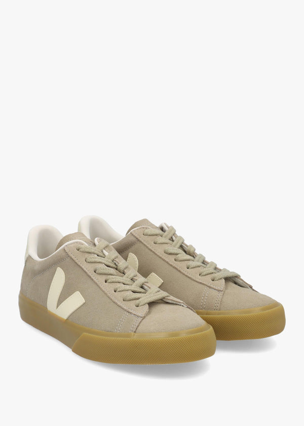 Women's Campo Suede Taupe Pierre Natural Trainers