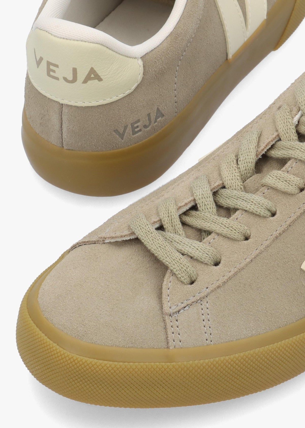 Women's Campo Suede Taupe Pierre Natural Trainers