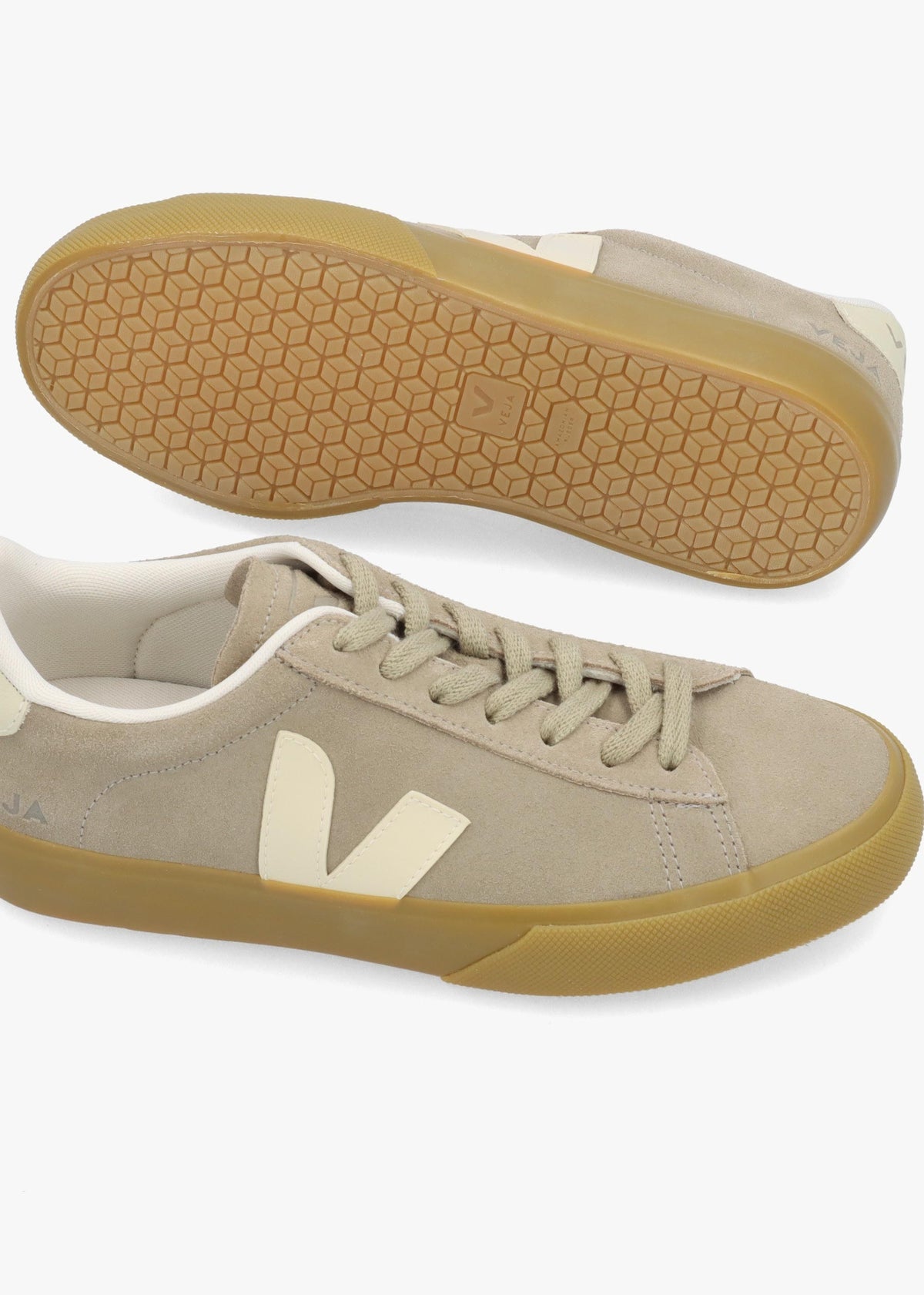 Women's Campo Suede Taupe Pierre Natural Trainers