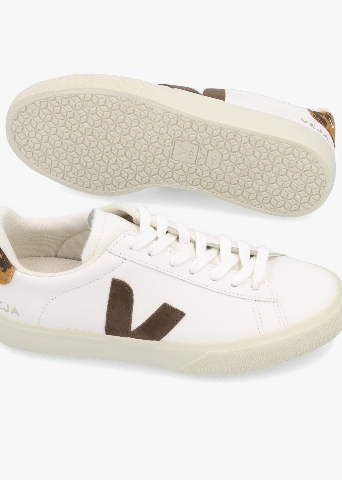 Women's Campo Leather White Camel Wild Country Trainers