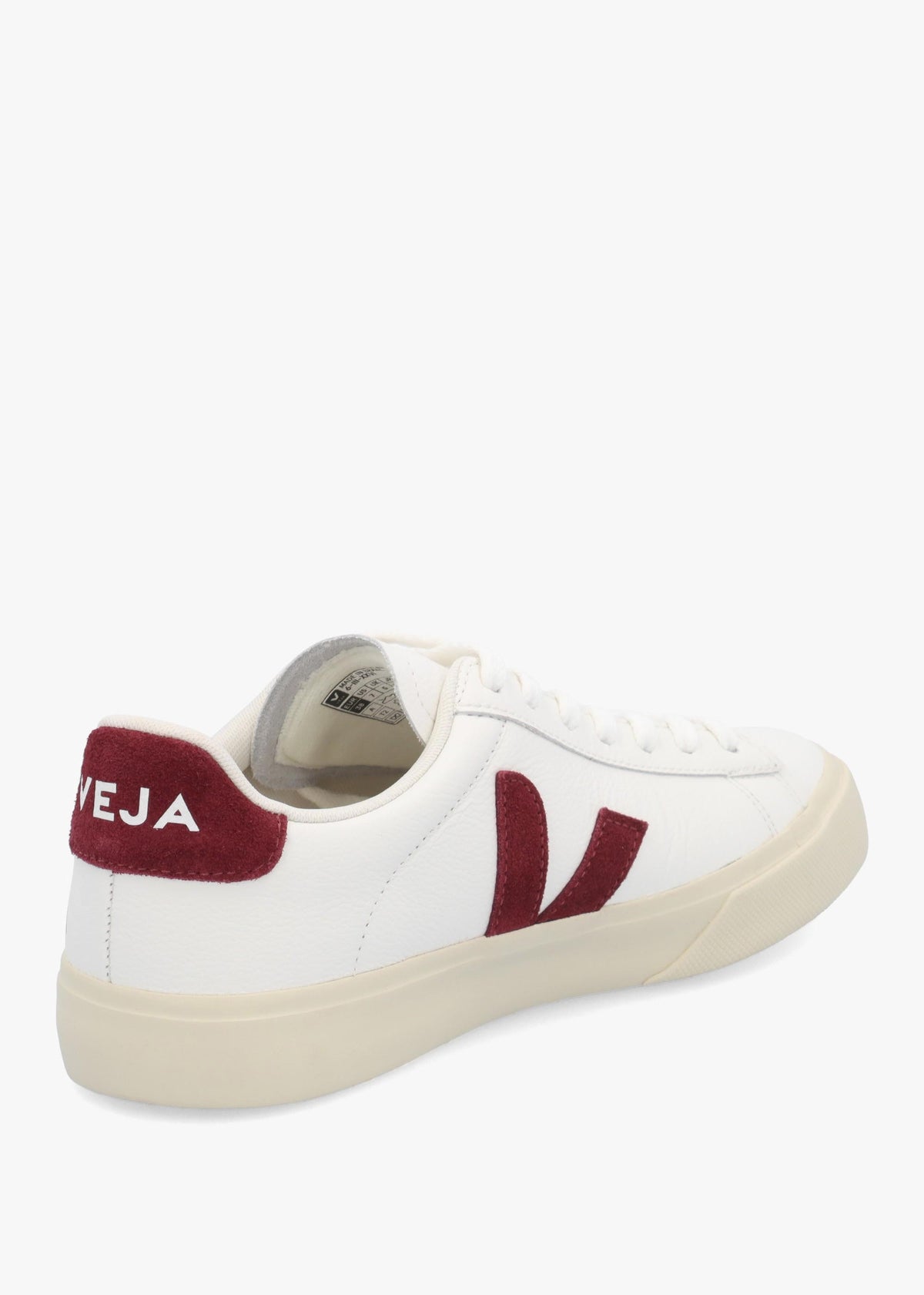 Women's Campo Leather White Grenat Trainers