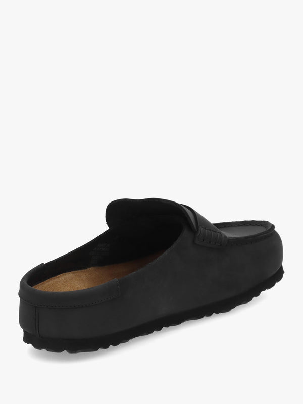 Women’s Naples Wrapped Black Leather Clogs