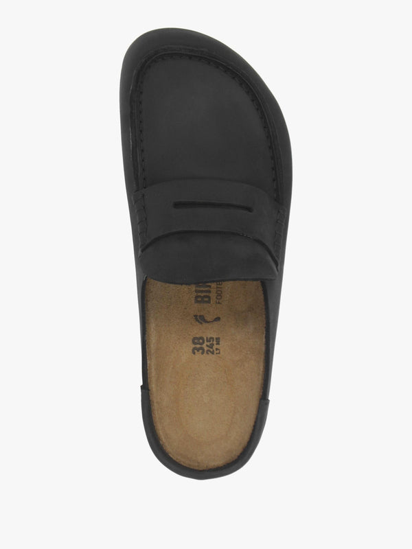 Women’s Naples Wrapped Black Leather Clogs