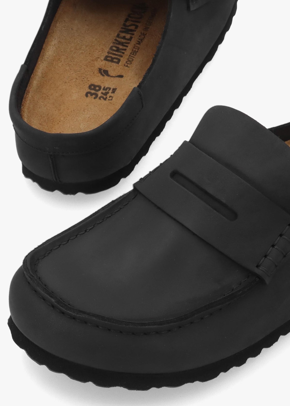 Women’s Naples Wrapped Black Leather Clogs