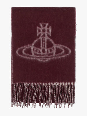 Unisex Double Face Bordeaux Wool Scarf