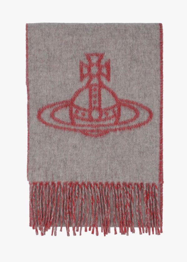 Unisex Double Face Grey Wool Scarf