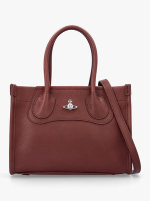 Troy Small Chestnut Leather Tote Cross-Body Bag