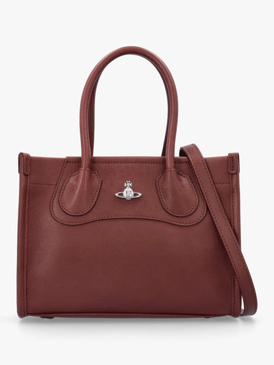 Troy Small Chestnut Leather Tote Cross-Body Bag
