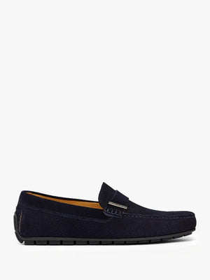 Men’s Reggie Navy Suede Reggie Hybrid Loafers