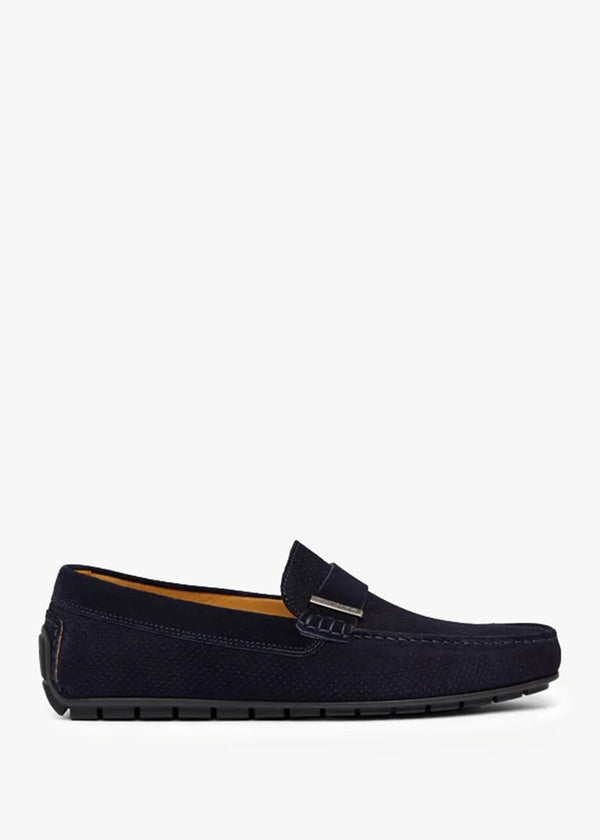 Men’s Reggie Navy Suede Reggie Hybrid Loafers