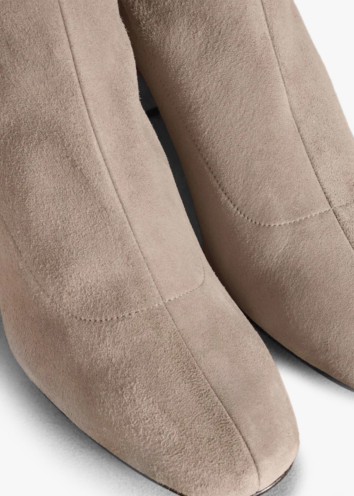 Harrington Short Stone Suede Block Heel Sock Boots