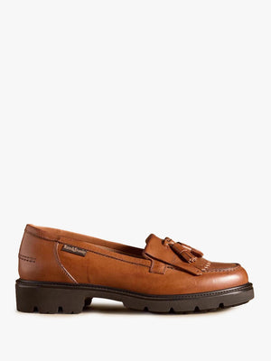 Women's Dorchester Brown Leather Tassel Loafers