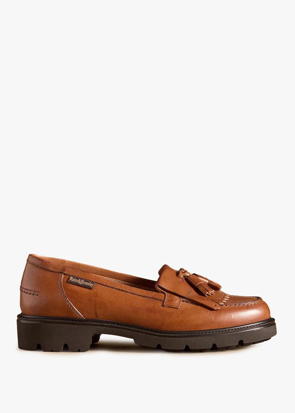 Women's Dorchester Brown Leather Tassel Loafers
