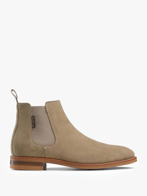 Men’s Burlington Taupe Suede Chelsea Boots