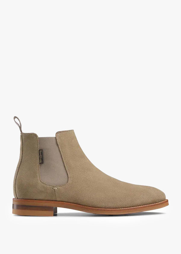 Men’s Burlington Taupe Suede Chelsea Boots