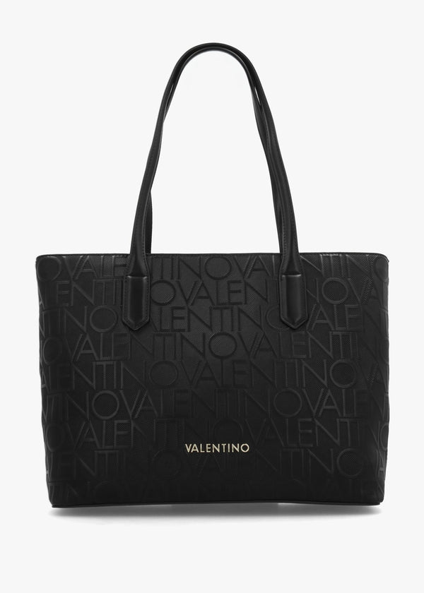 Gynevra Relove Monogram Black Shopper Bag
