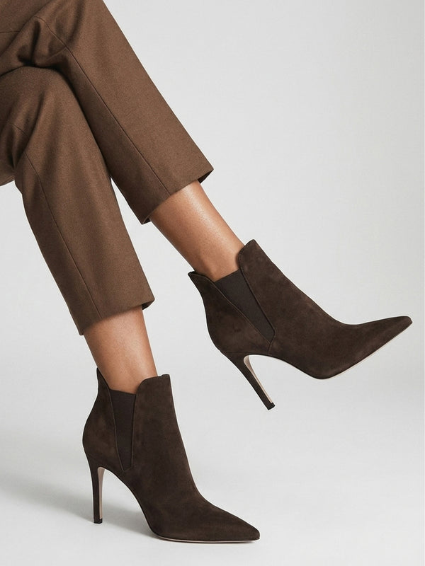 Daniel Adril Brown Suede Ankle Boots
