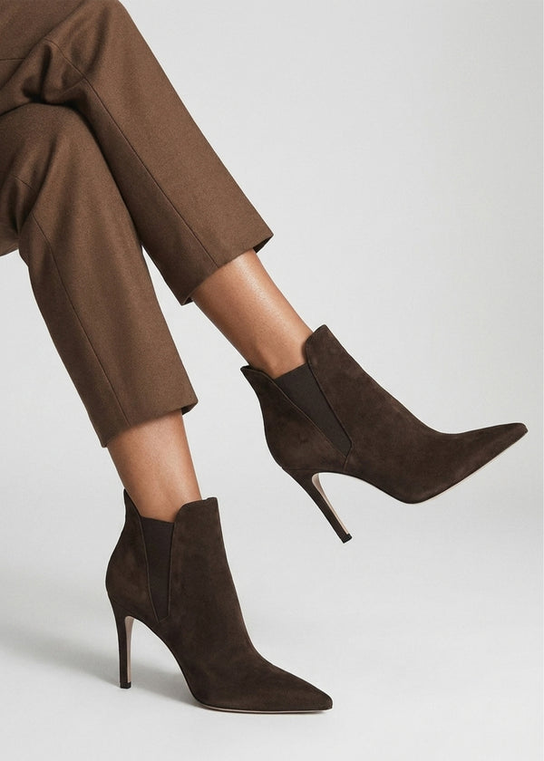 Daniel Adril Brown Suede Ankle Boots