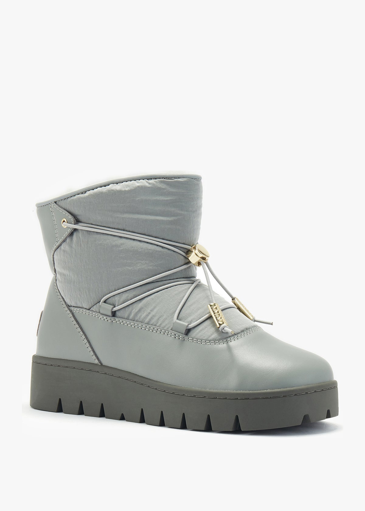 Adeline Grey Sheepskin Snow Boots